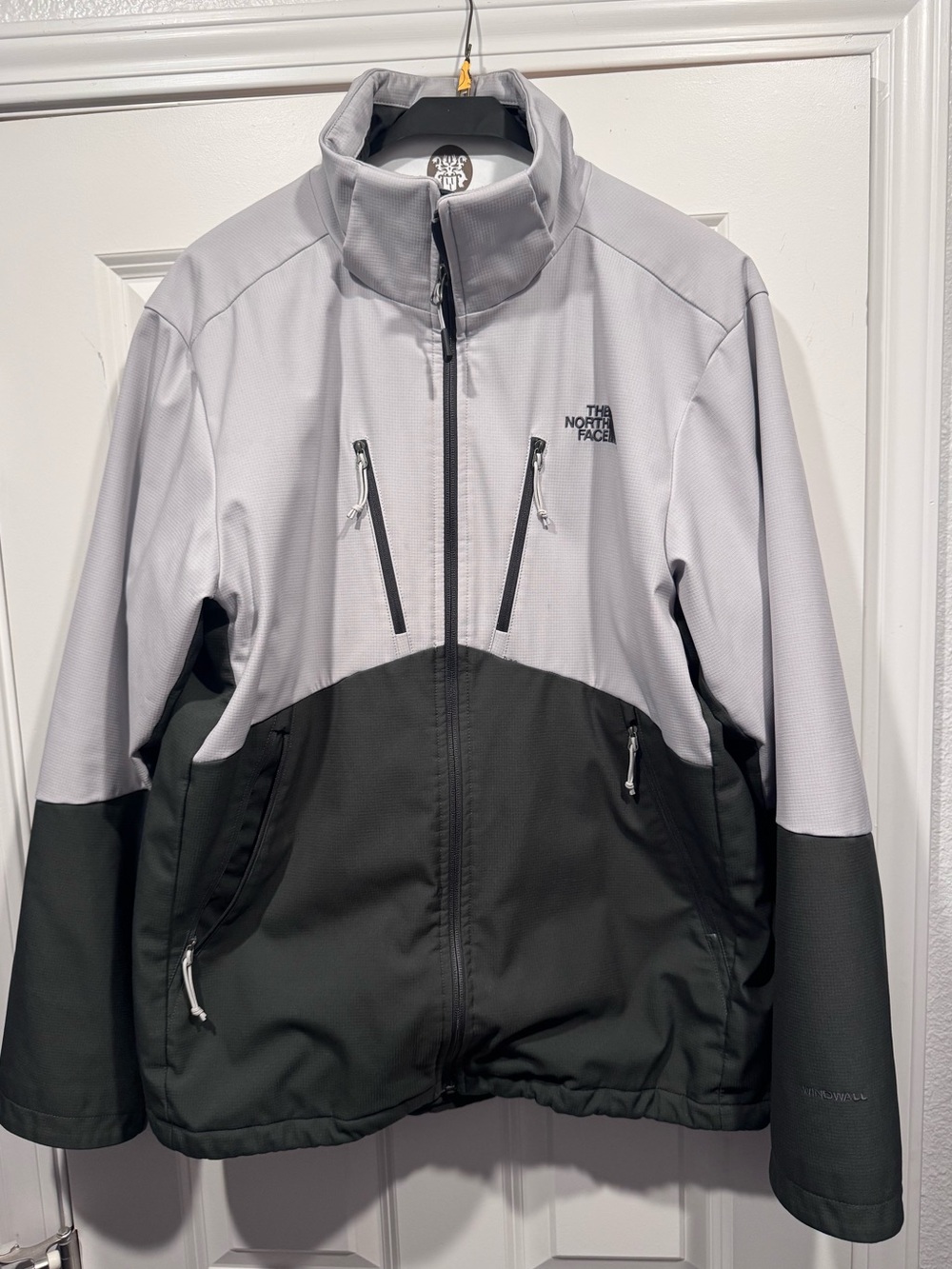 The North Face Men’s Two-Tone Light Gray and Black Jacket